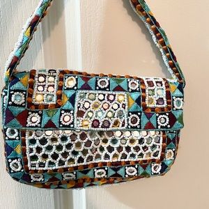 Betsey Johnson Beaded & Mirrored purse (small)